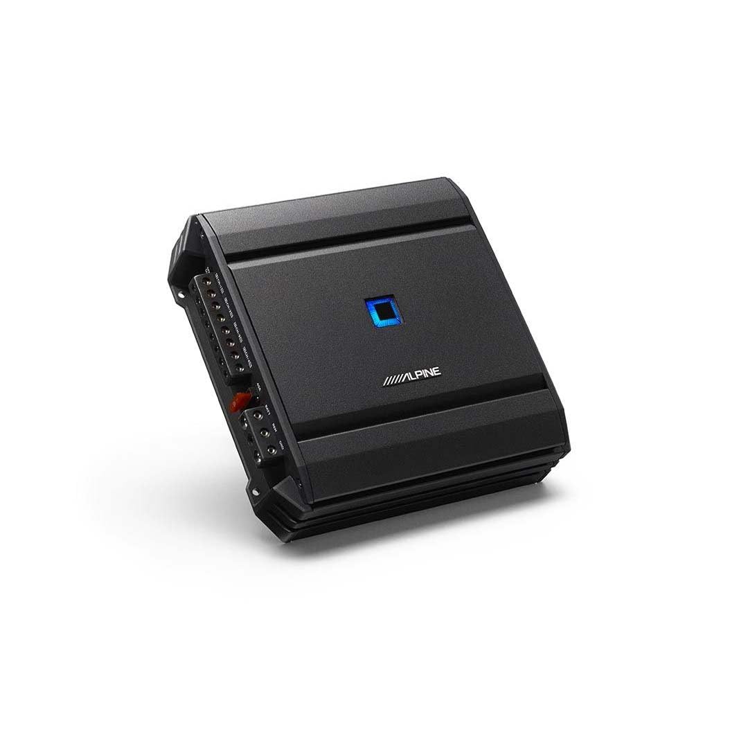 Alpine S-A32F side view highlighting slim, heat‑efficient chassis for versatile installs.