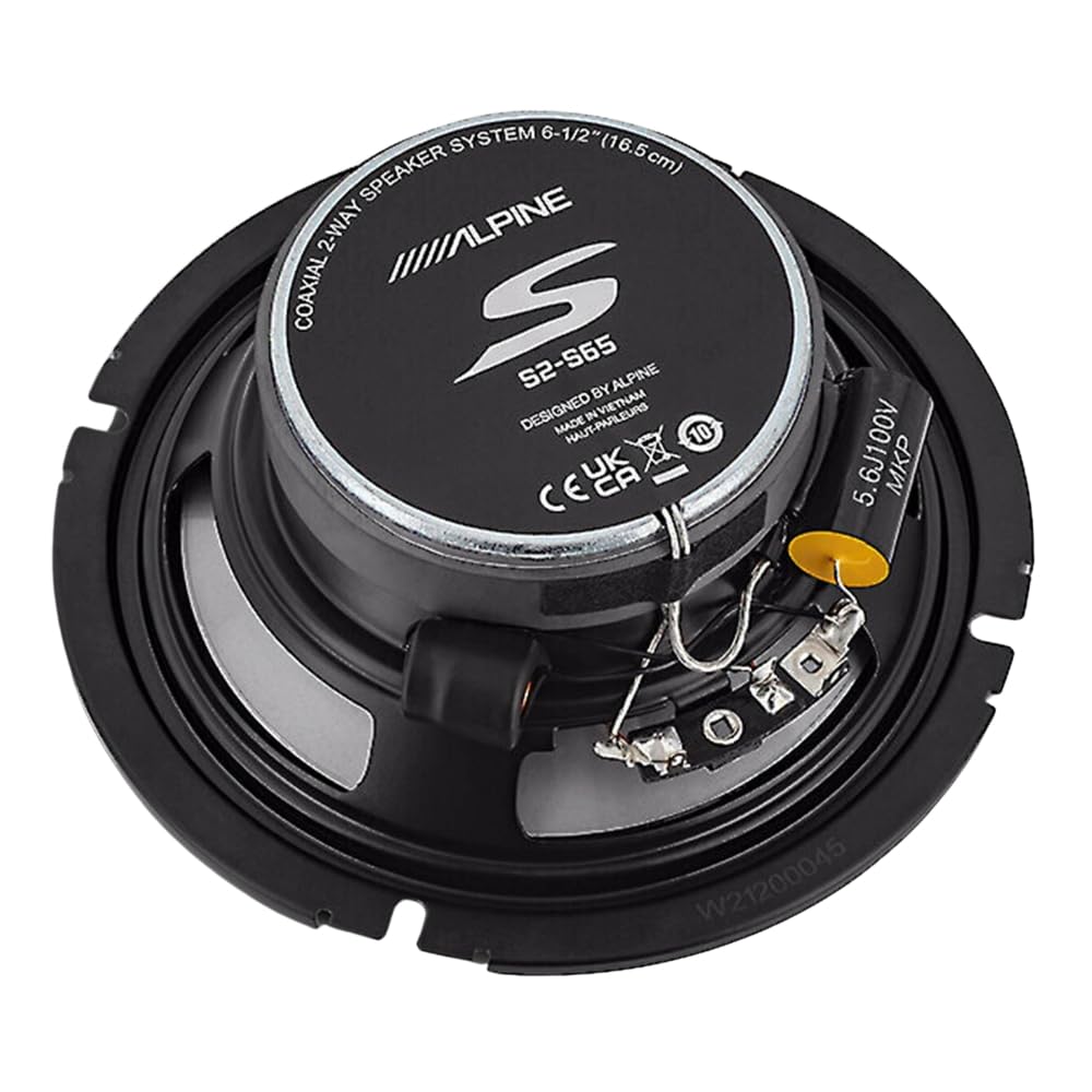 Alpine S2-S65 integrated 1-inch tweeter for crisp highs