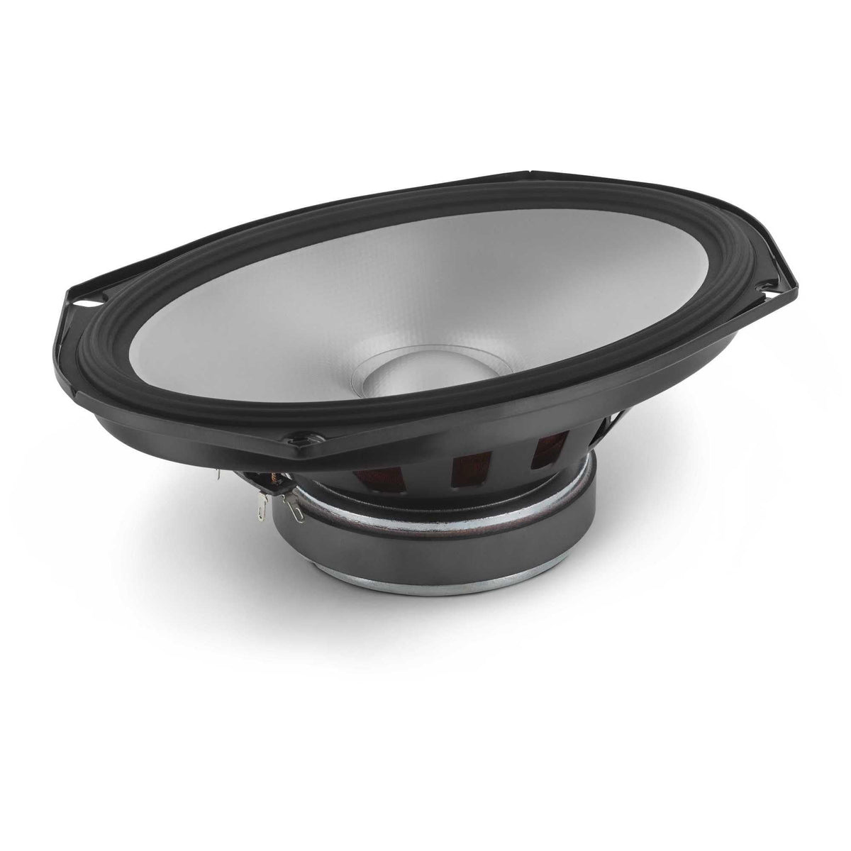 Alpine S2-S69C tweeter dome enhances high frequencies with airy clarity.
