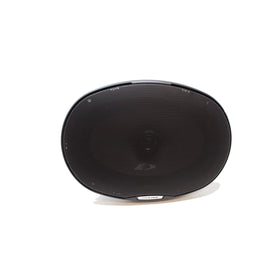 Alpine SXE-6926S tweeter detail showing Mylar dome for clearer high frequencies