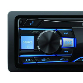 Alpine UTE-73BT Bluetooth pairing enables wireless music streaming in the car.