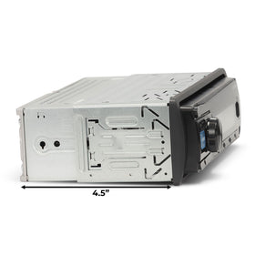 Alpine UTE-83BT three 4V pre-outs support external amplifier upgrades.