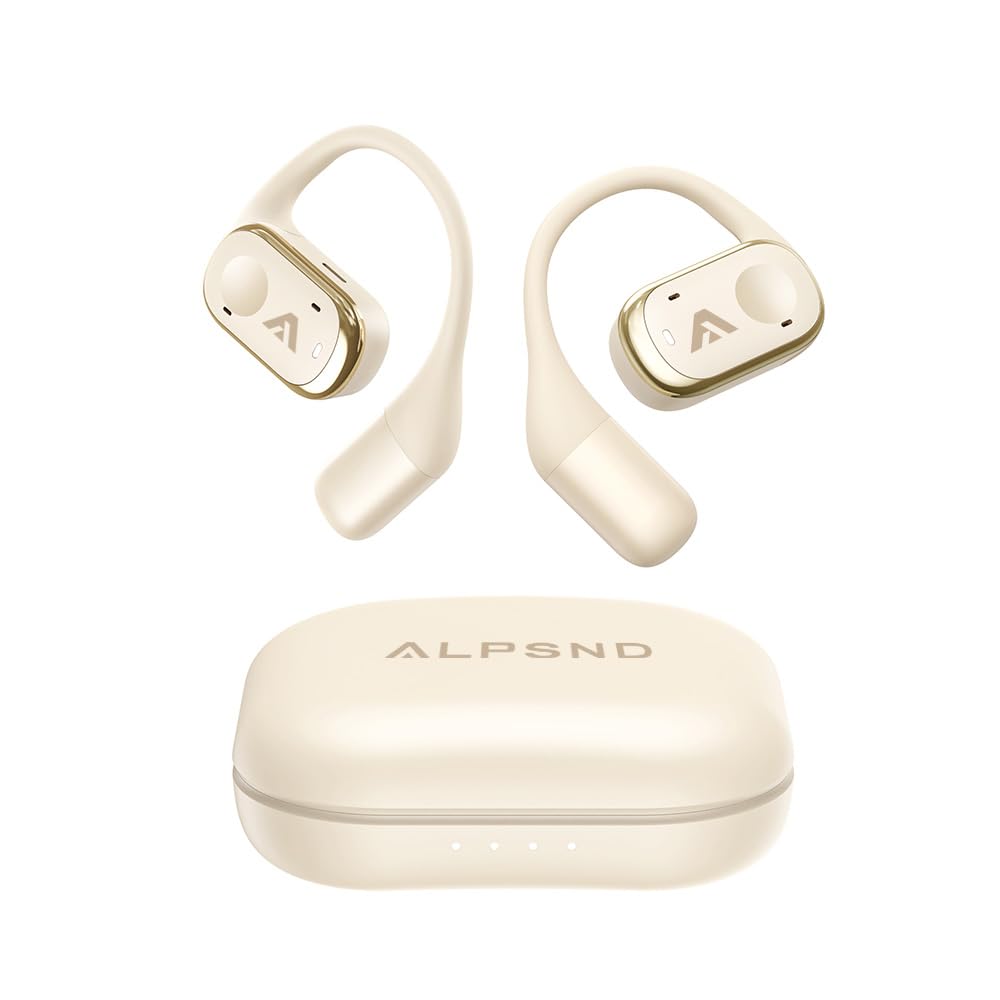 Alpsnd Joy front view showing beige open-ear design and comfy fit