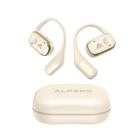 Alpsnd Joy front view showing beige open-ear design and comfy fit