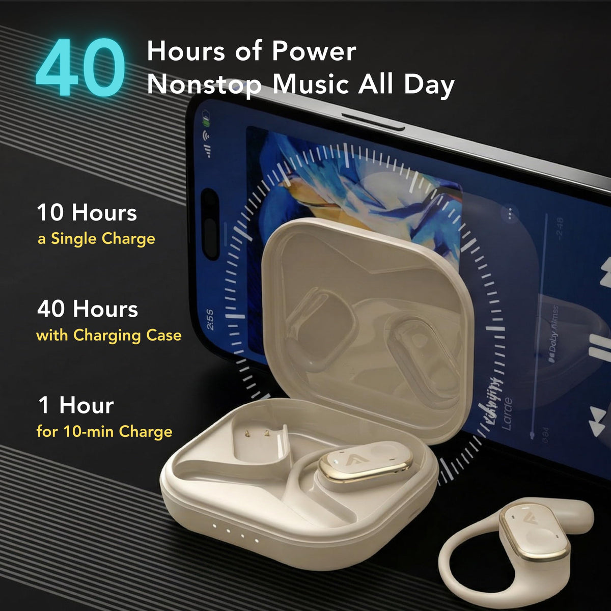 Alpsnd Joy paired phone with app EQ customization for personalized sound