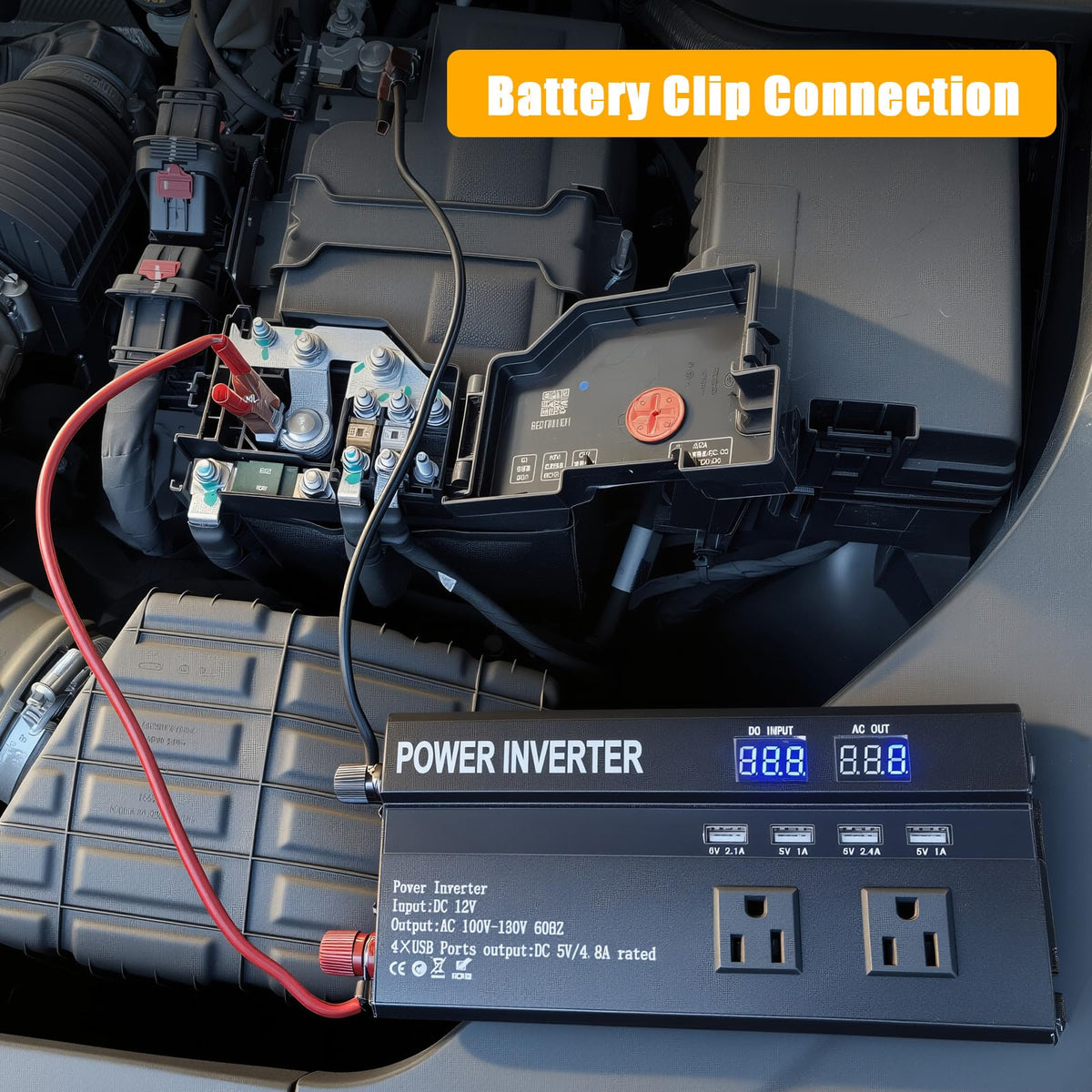 ALSO GO 1200W inverter LCD shows protection indicators