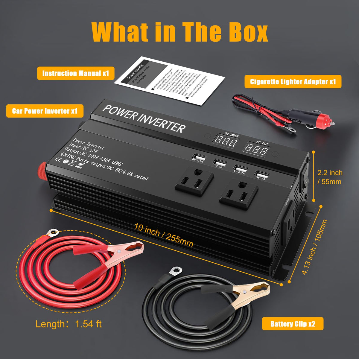 ALSO GO 1200W inverter suitable for RVs and trucks