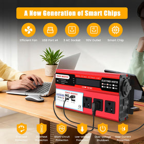 ALSO GO four USB ports close-up charging multiple devices quickly