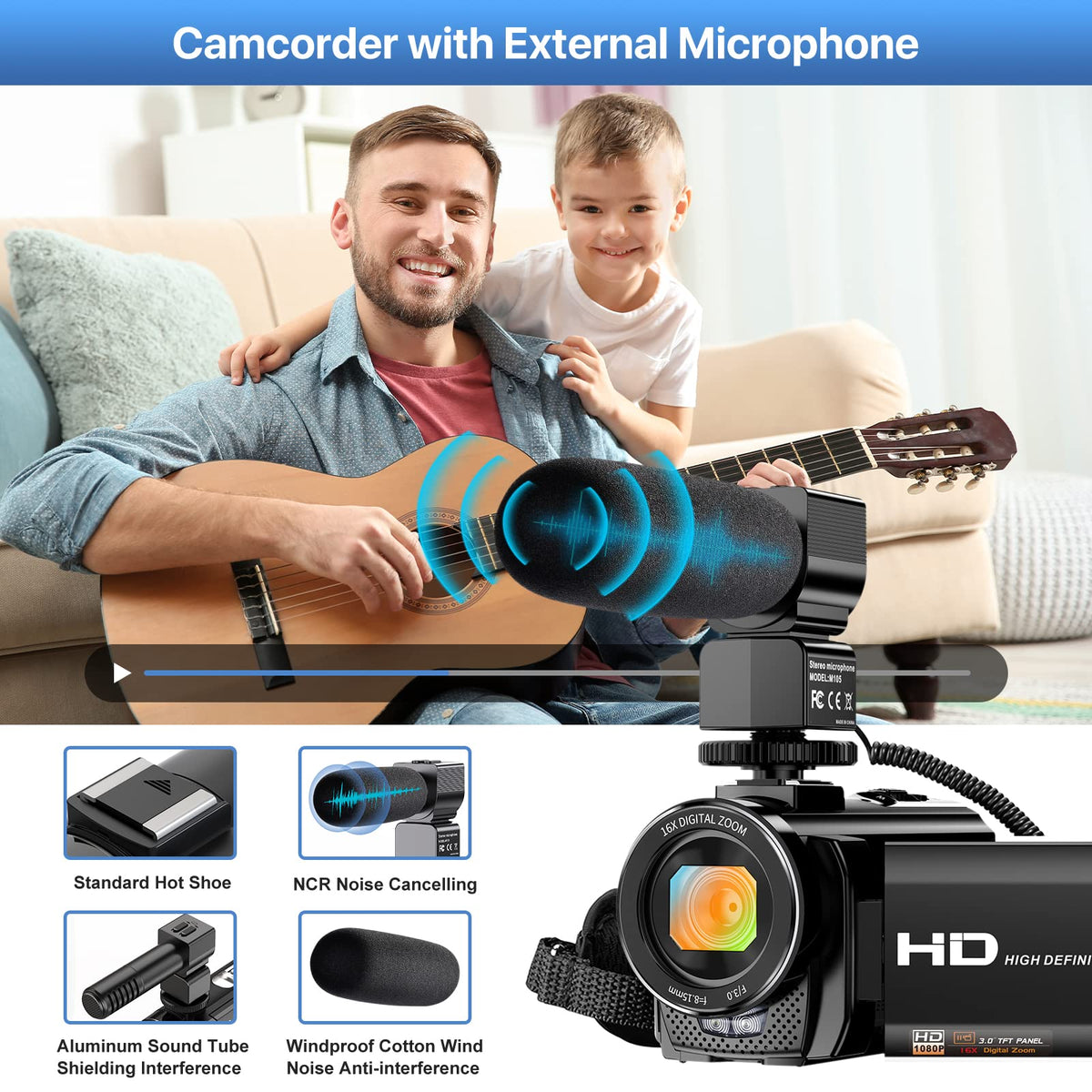 ALSONE 3.0 inch LCD for easy self-shooting and setup