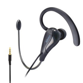 ALTEAM wired mono headset with one-hook design for secure all-day comfort during calls