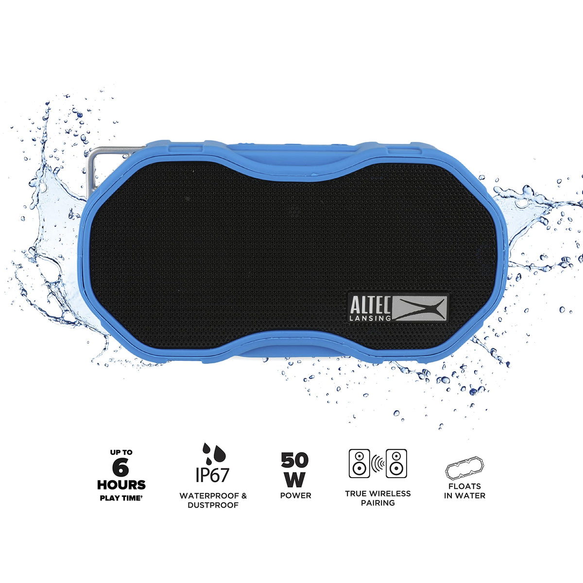 Altec Lansing Baby Boom delivers deep bass in a compact outdoor speaker