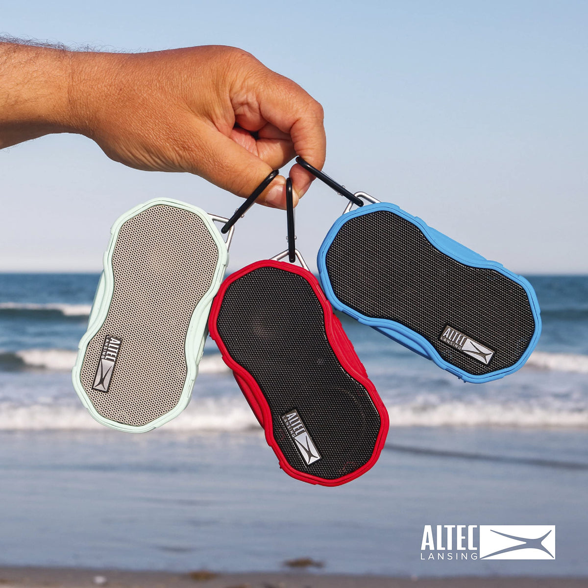 Altec Lansing Baby Boom loud, clear audio for poolside parties