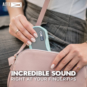 Altec Lansing Baby Boom USB charging icon indicating built-in battery