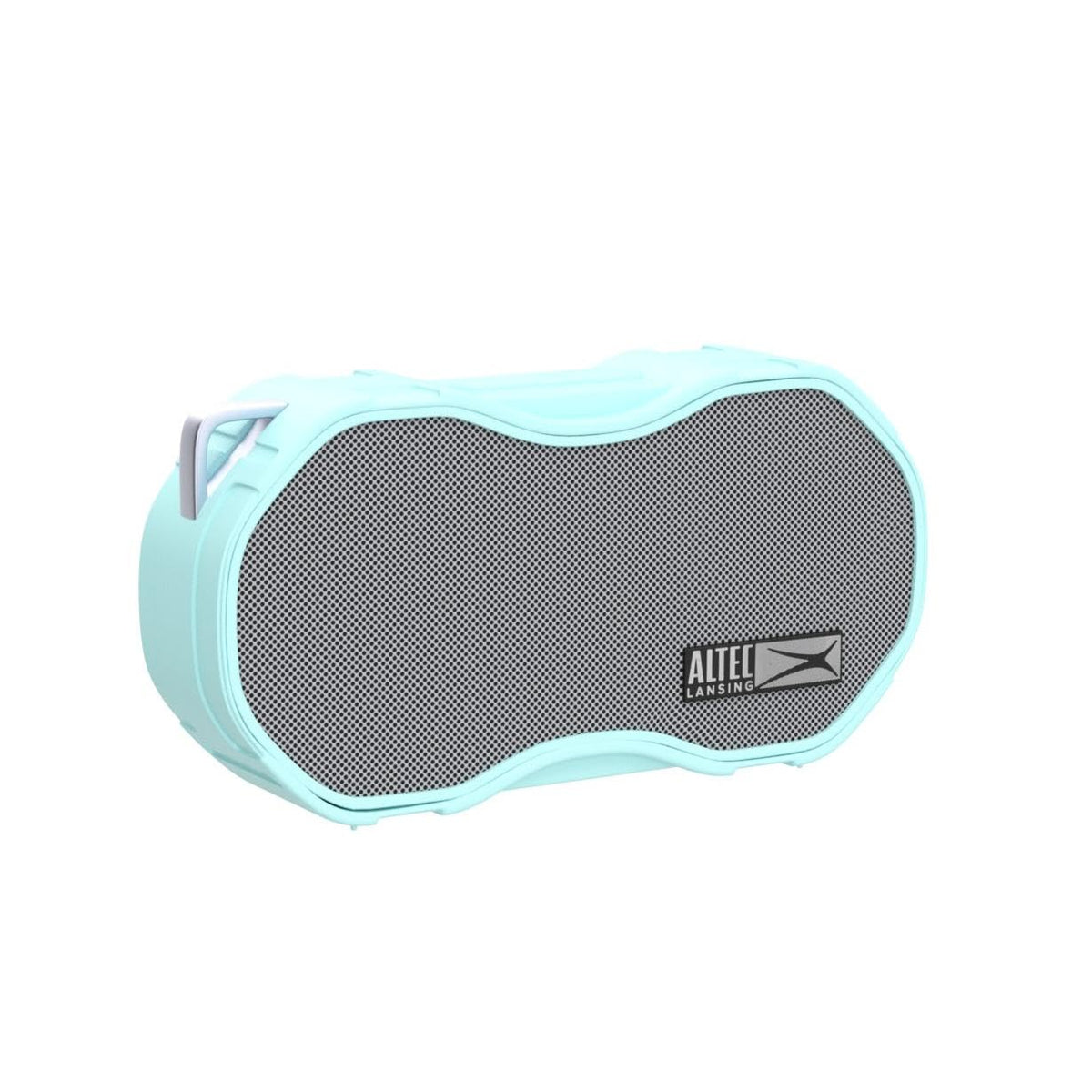 Altec Lansing Baby Boom Mint bass demo image emphasizes deep, rich sound.