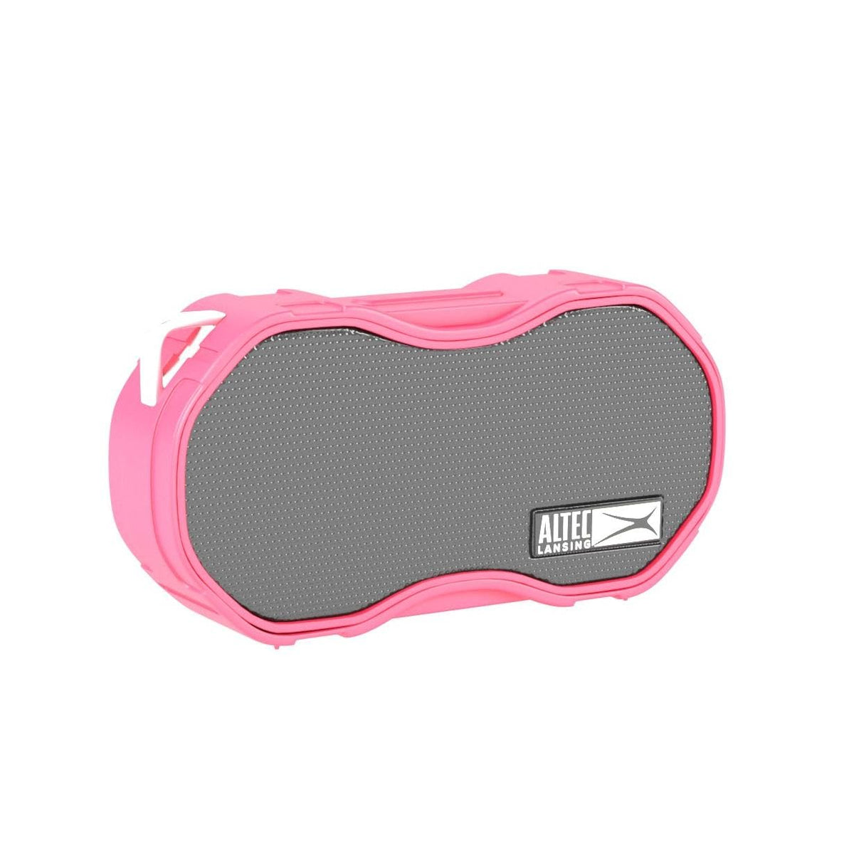 Altec Lansing Baby Boom red poolside setup for outdoor listening