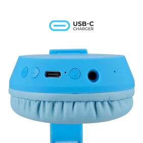 Altec Lansing child wearing headphones in use showing safe listening and enjoyment benefit