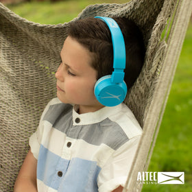 Altec Lansing controls and charge port close-up showing easy operation benefit