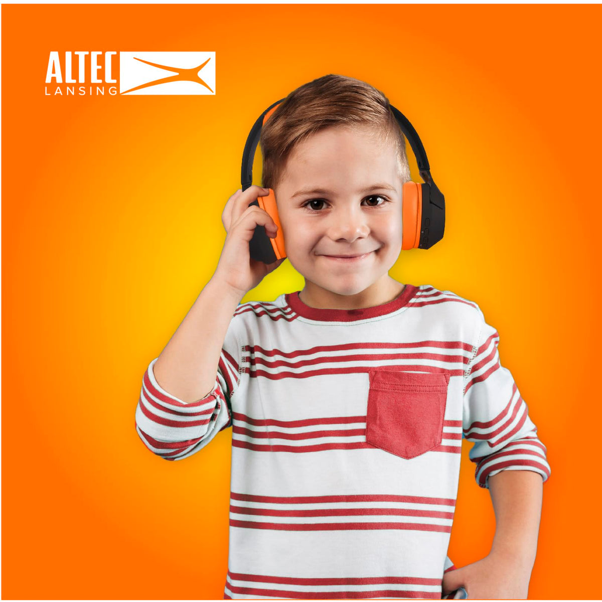 Altec Lansing control buttons and ports view for easy operation