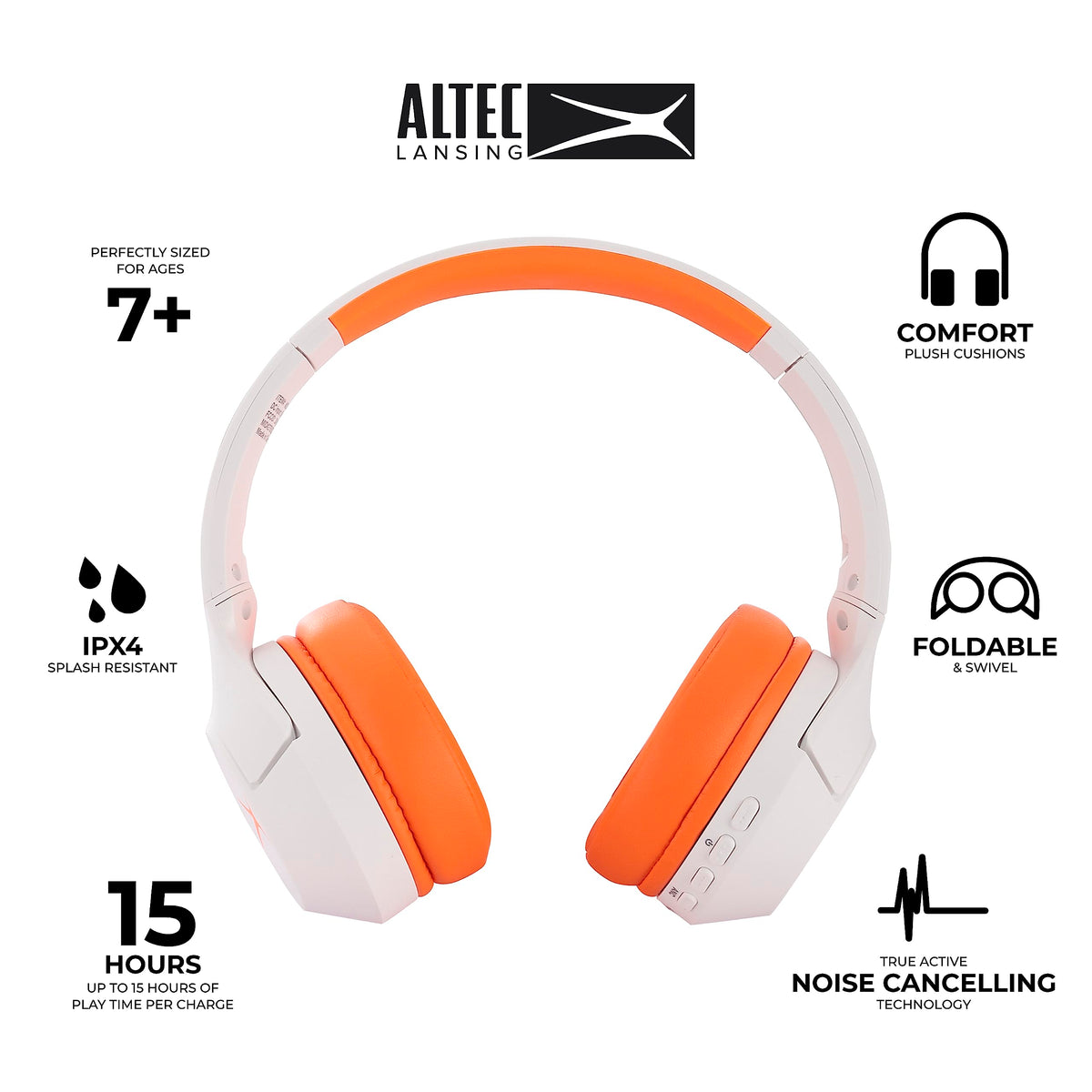 Altec Lansing folded compact profile emphasizing portability benefit