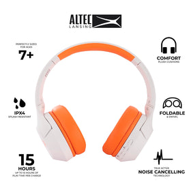 Altec Lansing folded compact profile emphasizing portability benefit
