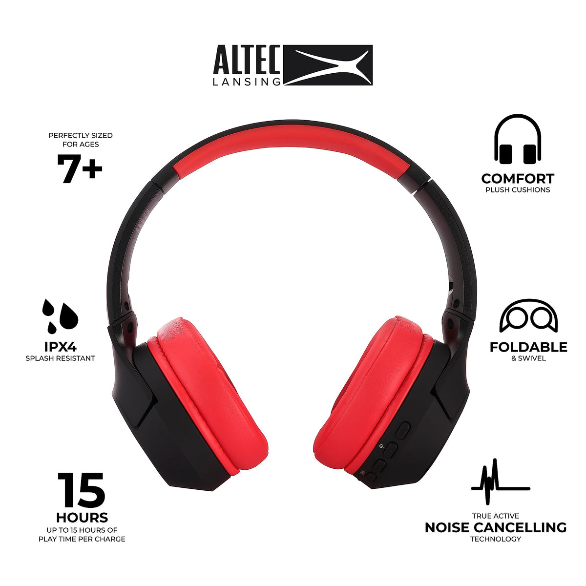 Altec Lansing folded compact scale illustrating portability and easy storage