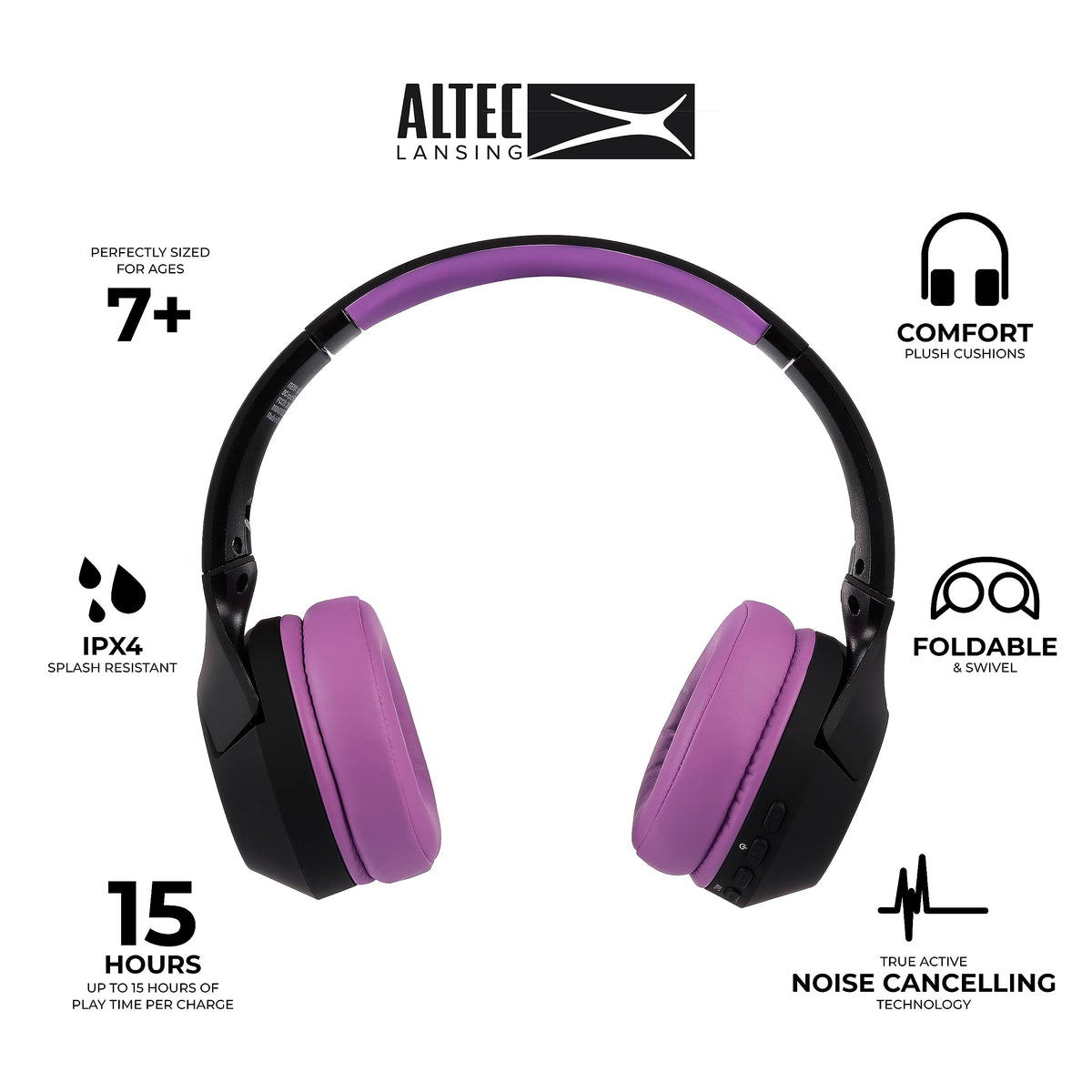 Altec Lansing folded compact form fitting into small bags benefit