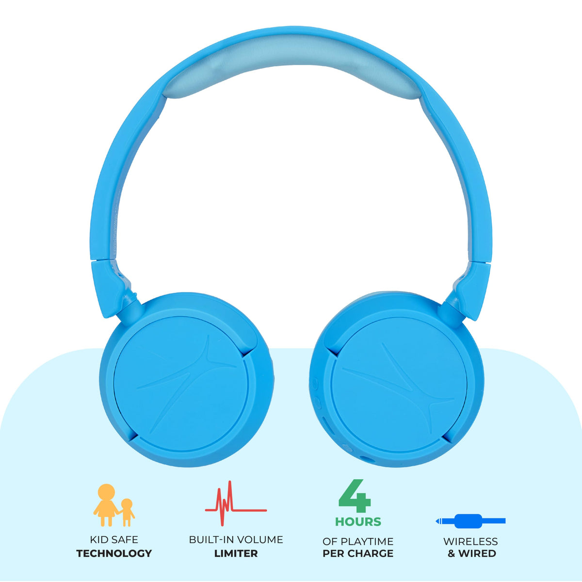 Altec Lansing folded compact headphones highlighting travel-friendly storage benefit