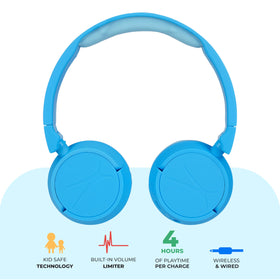 Altec Lansing folded compact headphones highlighting travel-friendly storage benefit