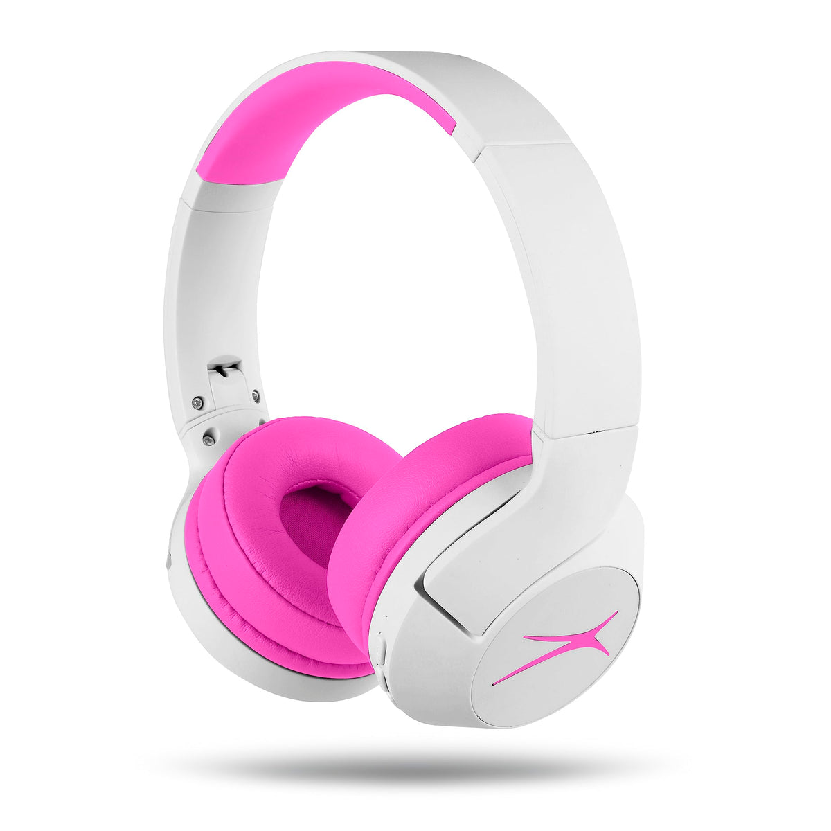 Altec Lansing front packaging showing kid-friendly whiteout pop pink and benefits