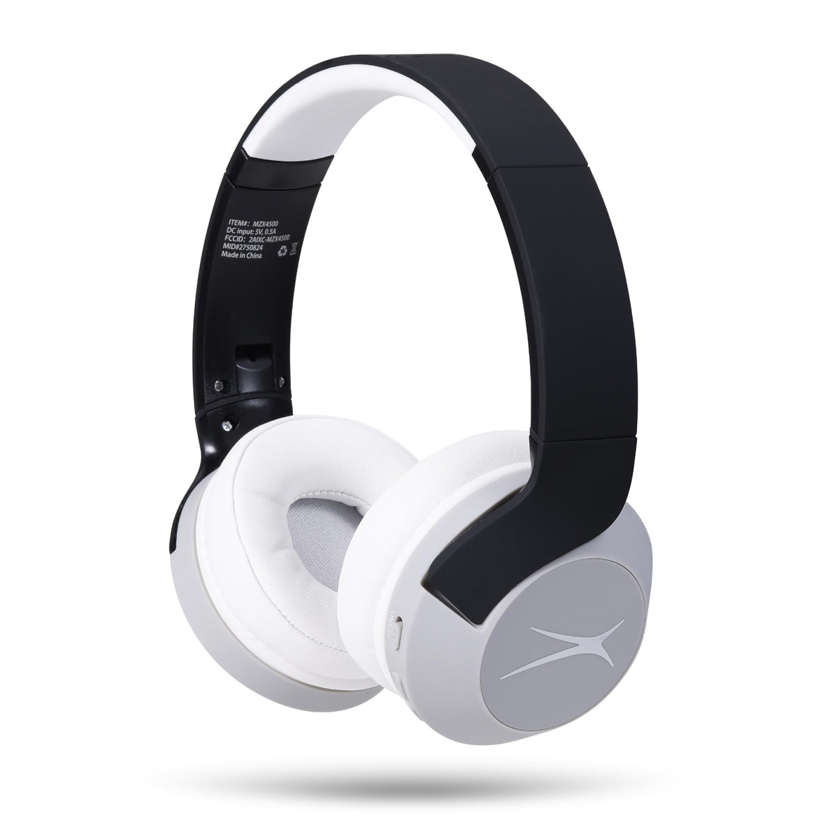 Altec Lansing front view folded headphones showing compact travel benefit