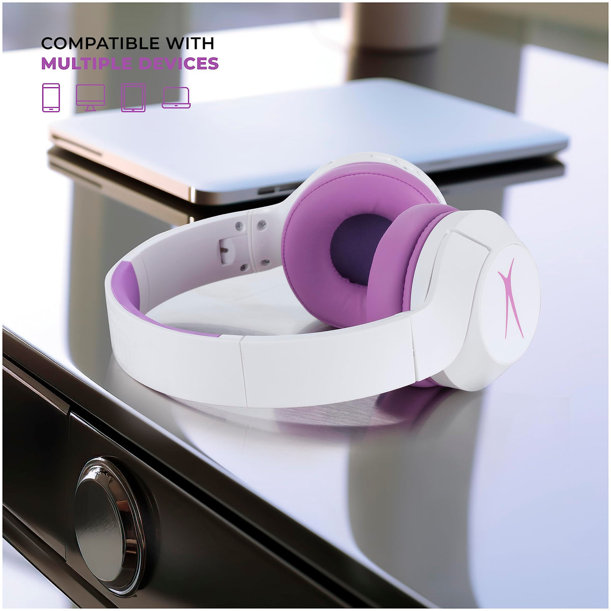Altec Lansing headband adjustment closeup showing customizable fit