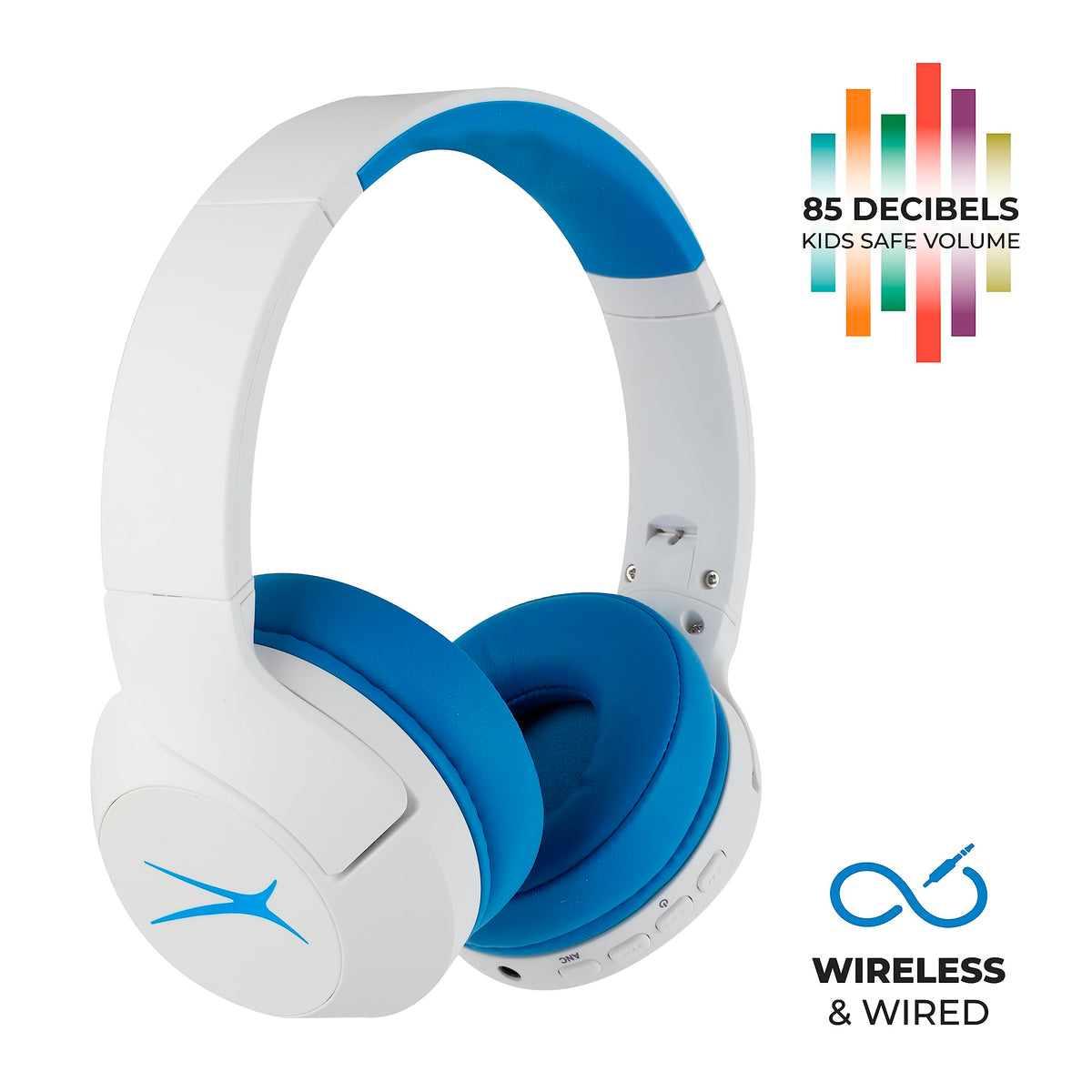 Altec Lansing headband adjustment detail showing secure fit and easy sizing