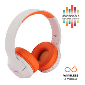 Altec Lansing worn by child demonstrating active noise reduction benefit