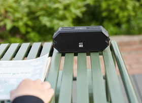 Altec Lansing close texture image of durable housing resisting wear