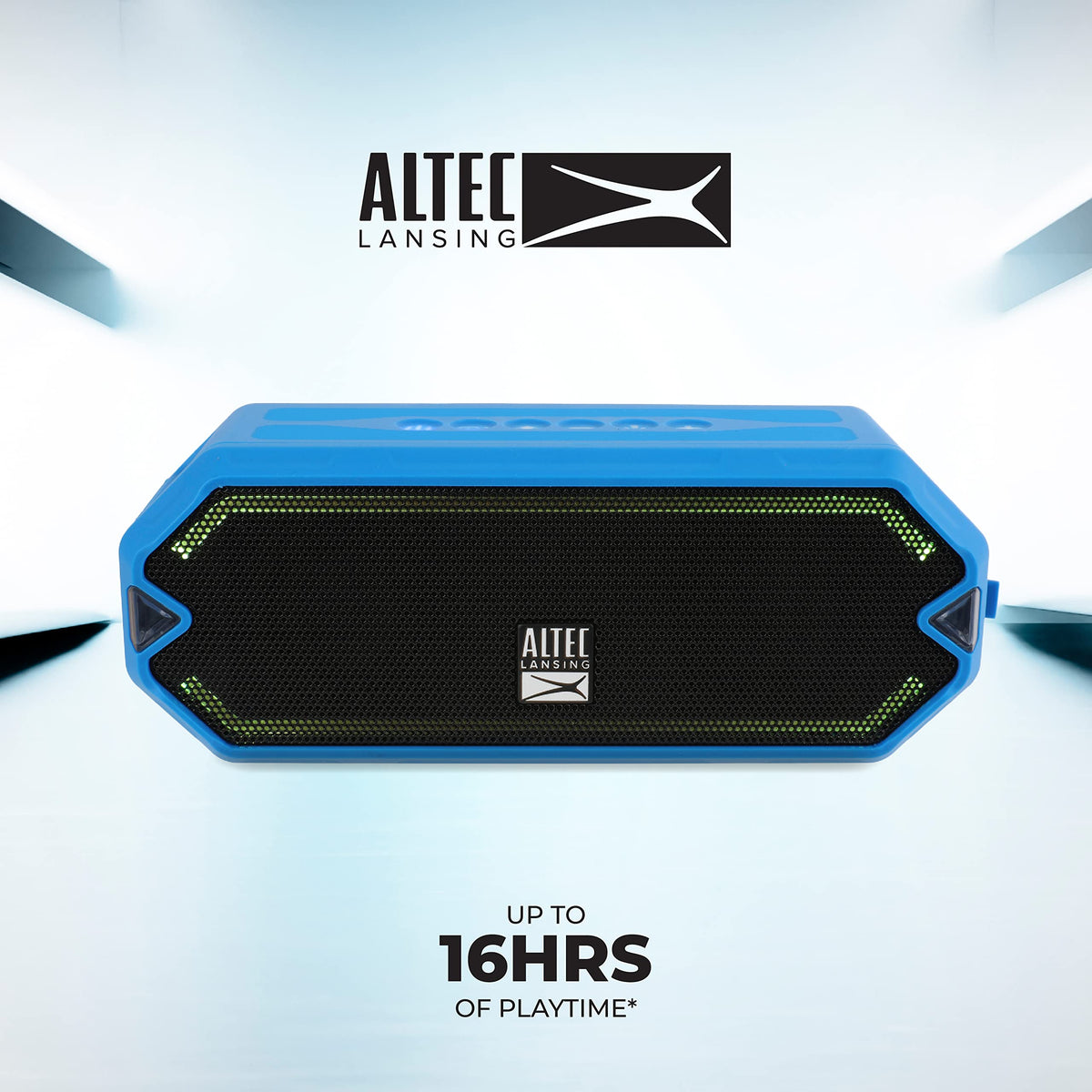 Altec Lansing HydraJolt LED lights illuminated creating party-friendly ambiance