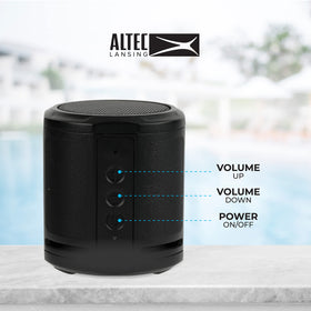 Altec Lansing HydraMicro compact rugged design supports easy travel and daily adventures