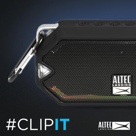 Altec Lansing HydraMini beach and outdoor use ready with rugged build.