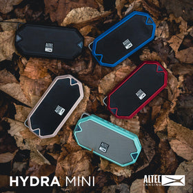 Altec Lansing HydraMini carabiner clip keeps the speaker within reach on hikes.