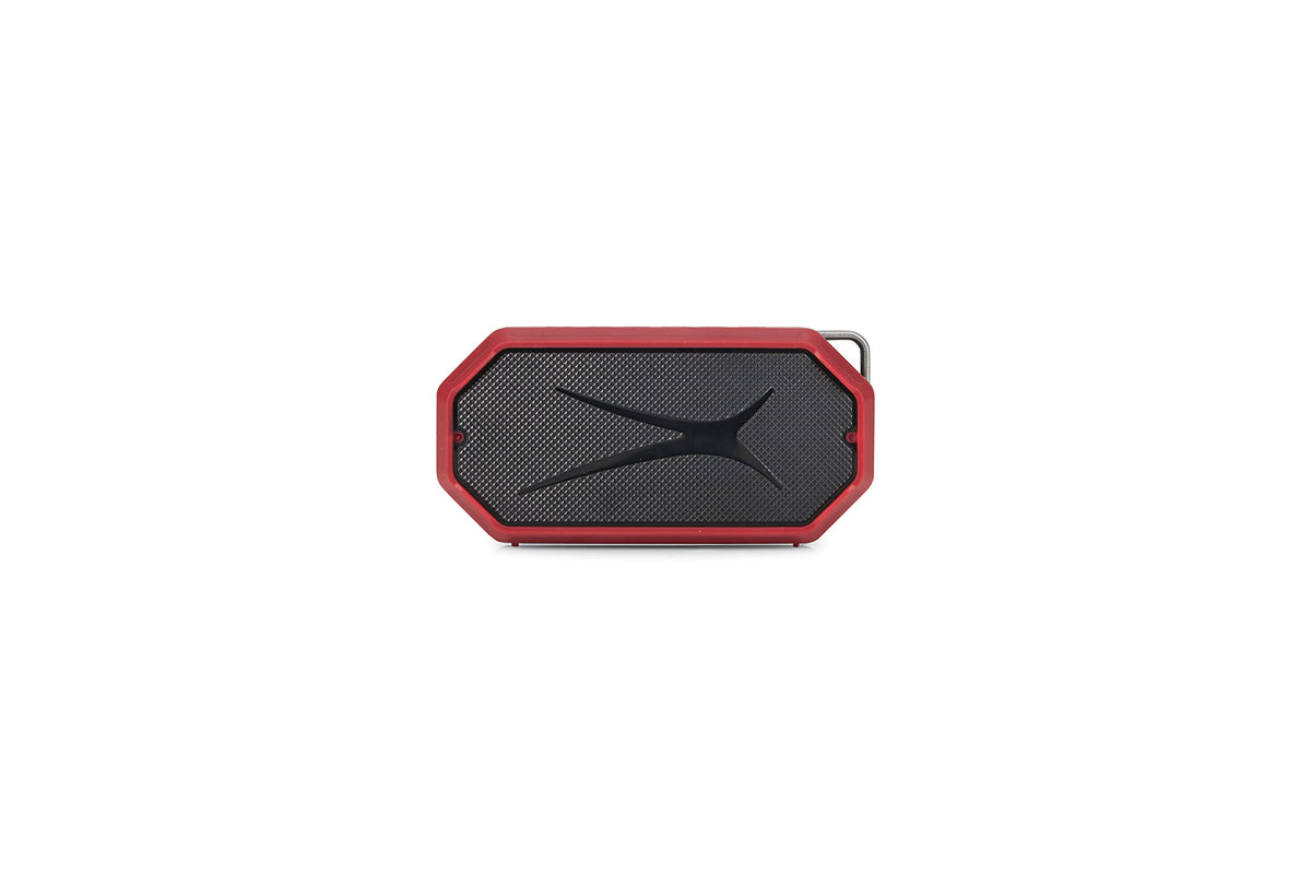 Altec Lansing HydraMini top ports illustrating USB-C charging and device connections