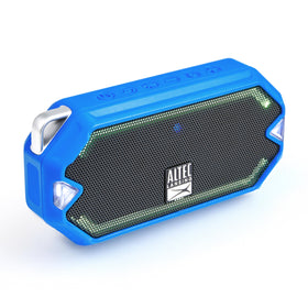 Altec Lansing HydraMini waterproof speaker with floating capability for beach and pool use.