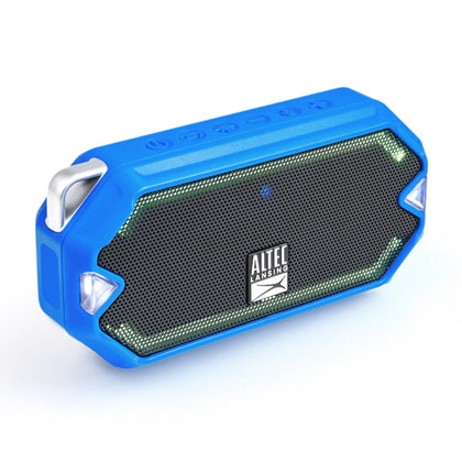 Altec Lansing HydraMini waterproof speaker with floating capability for beach and pool use.