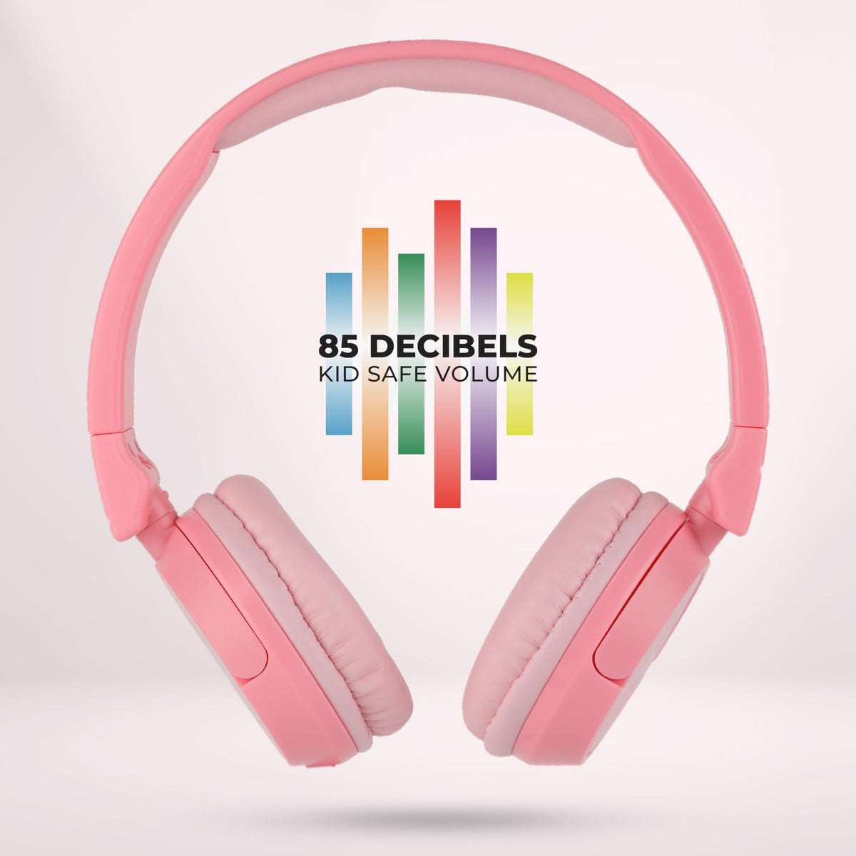 Adjustable pink headband on Altec Lansing headphones for a snug fit
