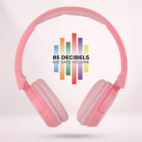 Adjustable pink headband on Altec Lansing headphones for a snug fit