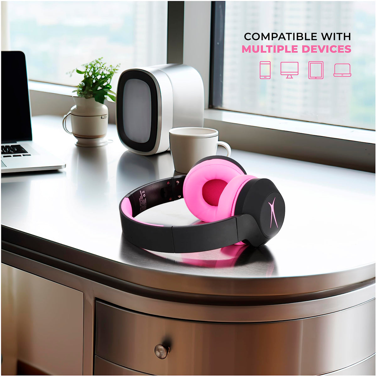 Altec Lansing headset with 15-hour battery for extended listening sessions