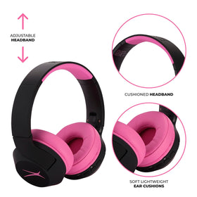 Altec Lansing comfortable ear cushions and adjustable headband for kids