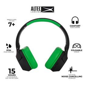 Altec Lansing folded compact for easy storage and travel convenience