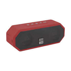Altec Lansing speaker floating in pool showing waterproof protection benefit