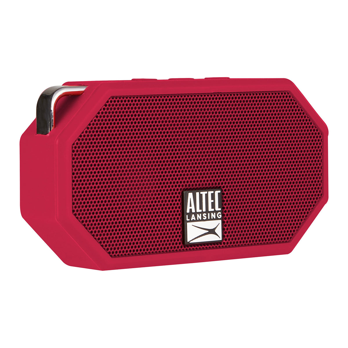Altec Lansing Mini H2O poolside with splashes highlighting waterproof design