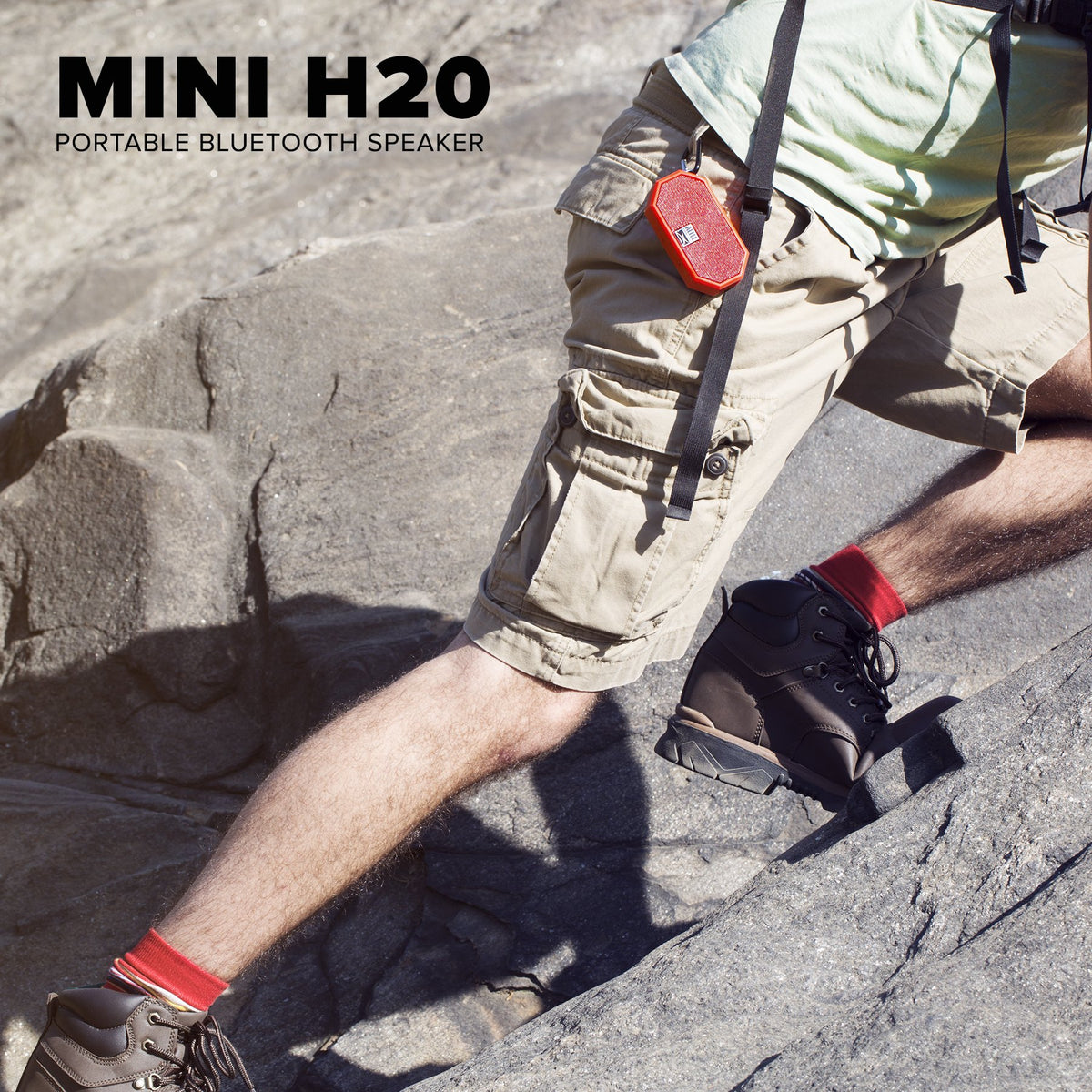 Altec Lansing Mini H2O waterproof closeup showing rugged seal