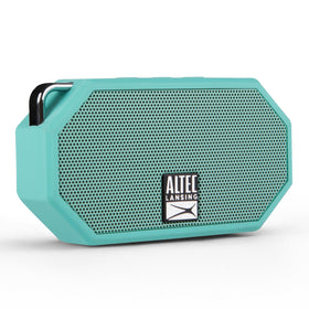 Altec Lansing Mini H2O waterproof speaker front view for clear outdoor sound.